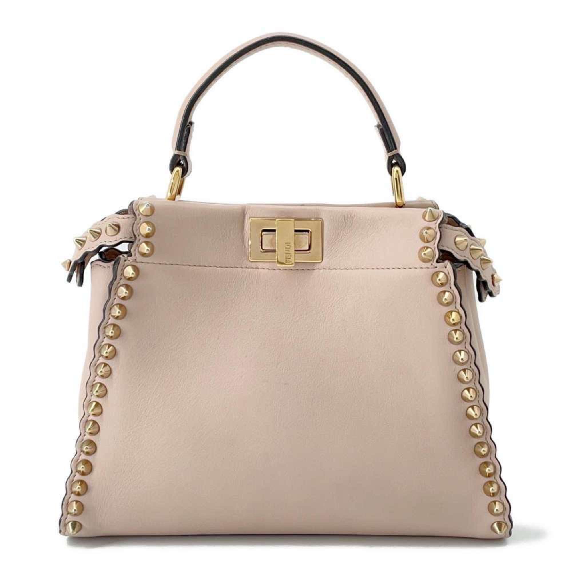 Fendi handbag peekaboo studded leather 8BN244 FENDI bag 2way shoulder