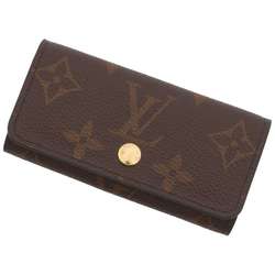 Louis Vuitton Key Case Monogram 4-Key Multicle 4 M69517 Metal Fittings