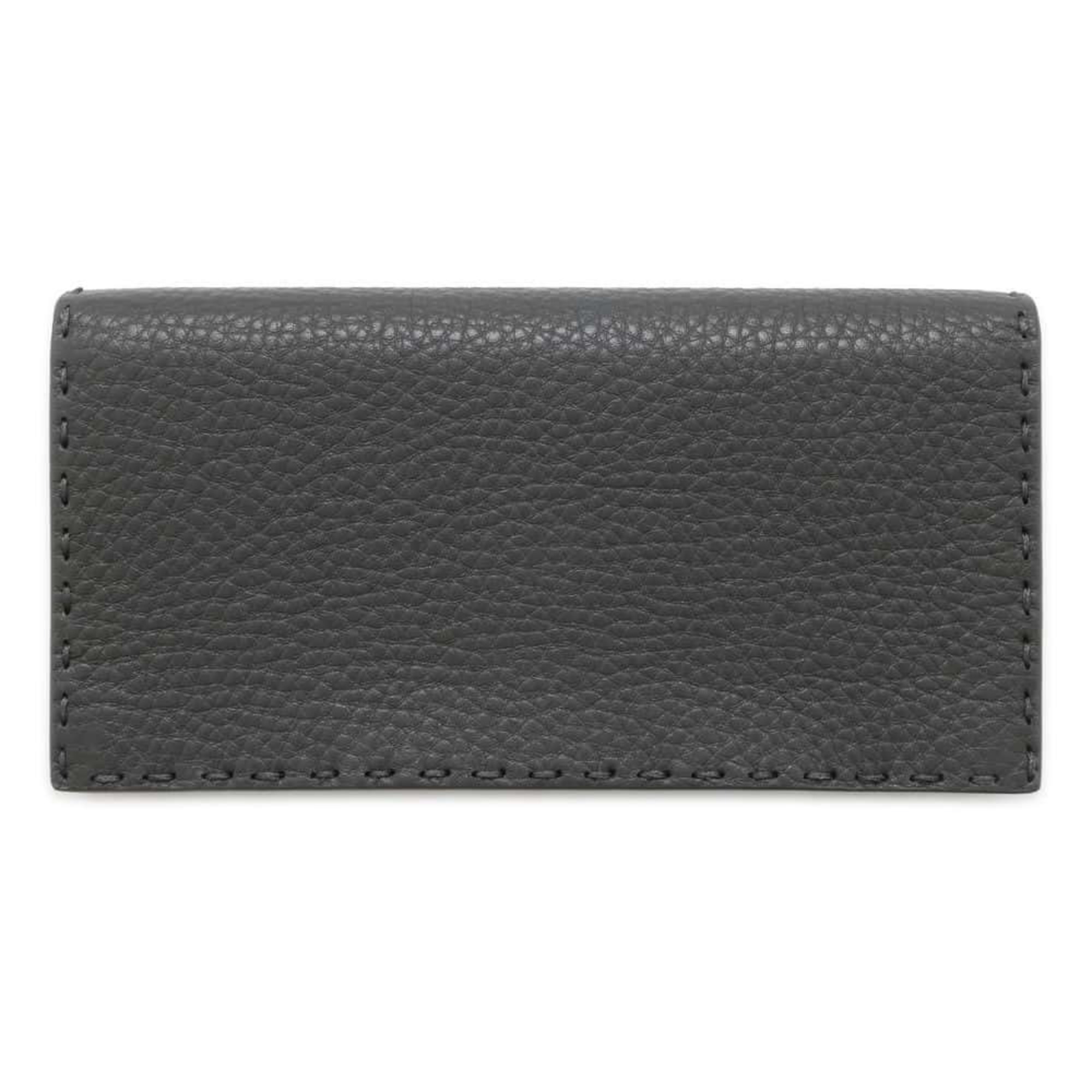 FENDI Long Wallet Selleria Continental Bicolor Calf Leather 7M0186 Bi-fold