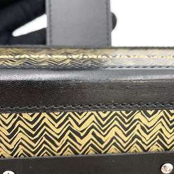 Louis Vuitton Shoulder Bag Epi Chevron Petite Malle LOUIS VUITTON Black