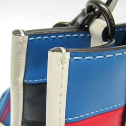 Coach Field Tote 22 C6852 Women's Leather Handbag,Shoulder Bag Blue,Red Color,White