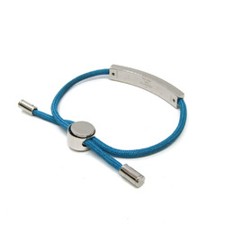 Louis Vuitton LV Space LV Initials Bracelet M69311 Enamel,Metal Bangle Bleu Celeste,Silver