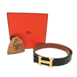 Hermes Constance H-belt Men,Women Leather Standard Belt Black,Gold 65