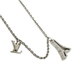 Louis Vuitton Pendant LV & Paris Eiffel Tower M00523 Metal Women,Men Casual Pendant Necklace (Silver)