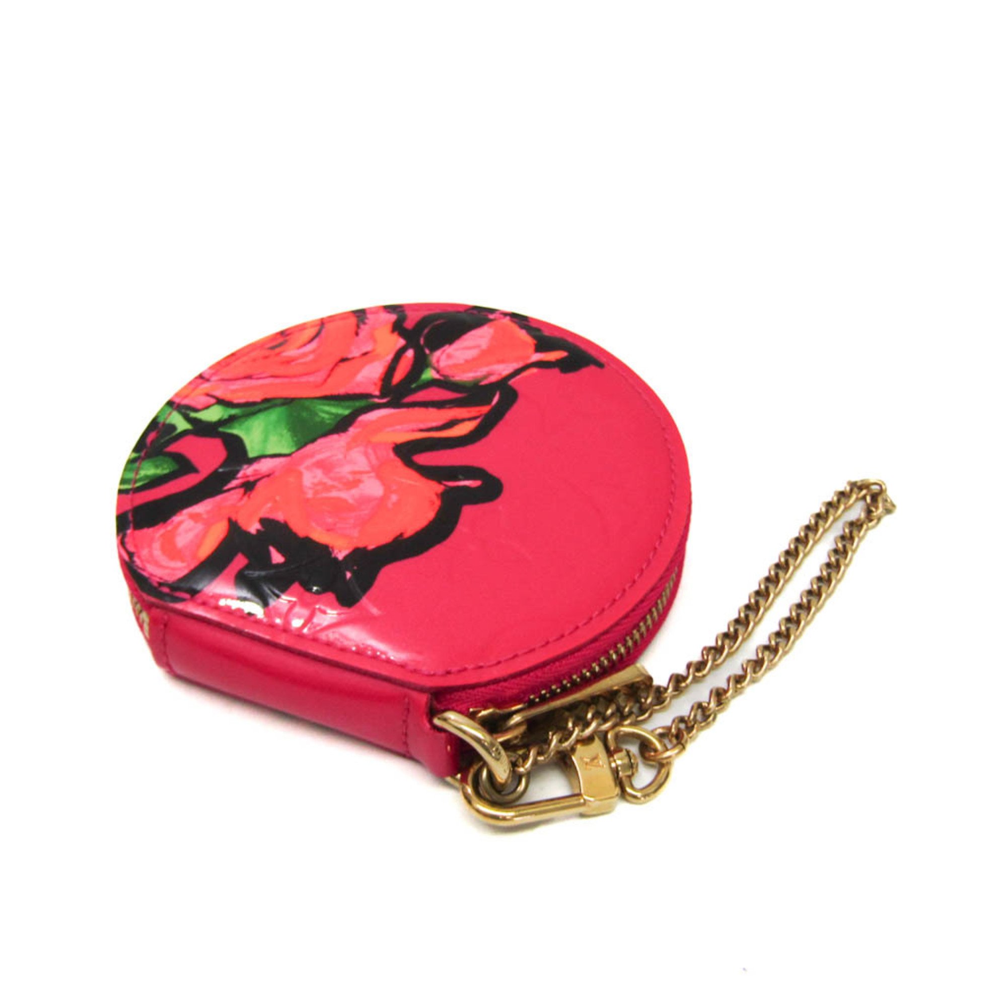 Louis Vuitton Vernis Rose Chapeau Coin Purse M93690 Women's Vernis Rose Coin Purse/coin Case Rose Pop