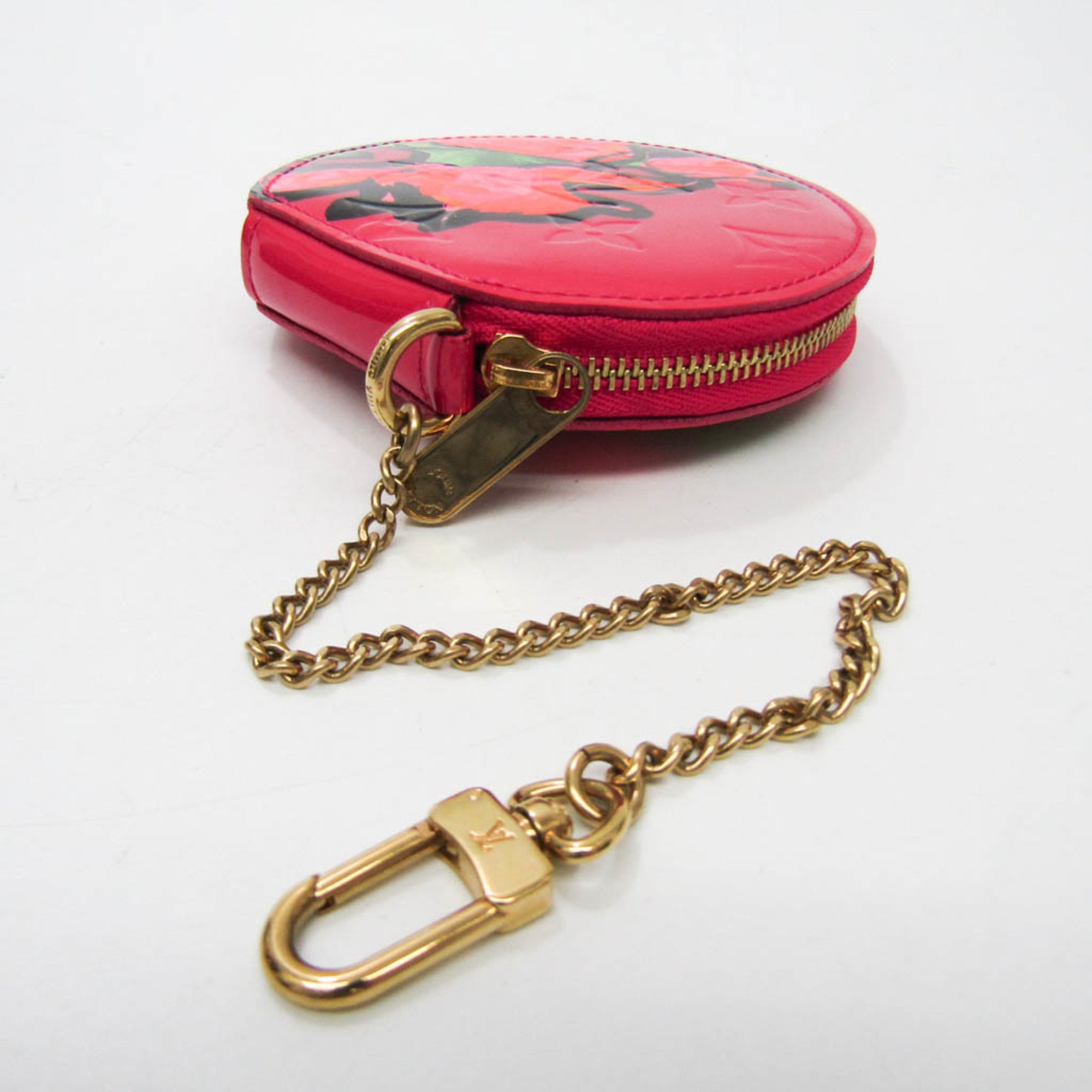 Louis Vuitton Vernis Rose Chapeau Coin Purse M93690 Women's Vernis Rose Coin Purse/coin Case Rose Pop