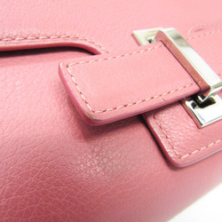 Delvaux Women's Leather Long Wallet (bi-fold) Pink