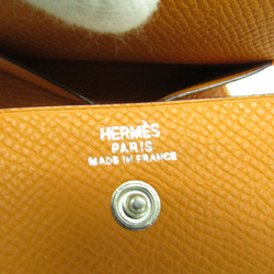 Hermes MC2W Men,Women Epsom Leather Coin Purse/coin Case Orange