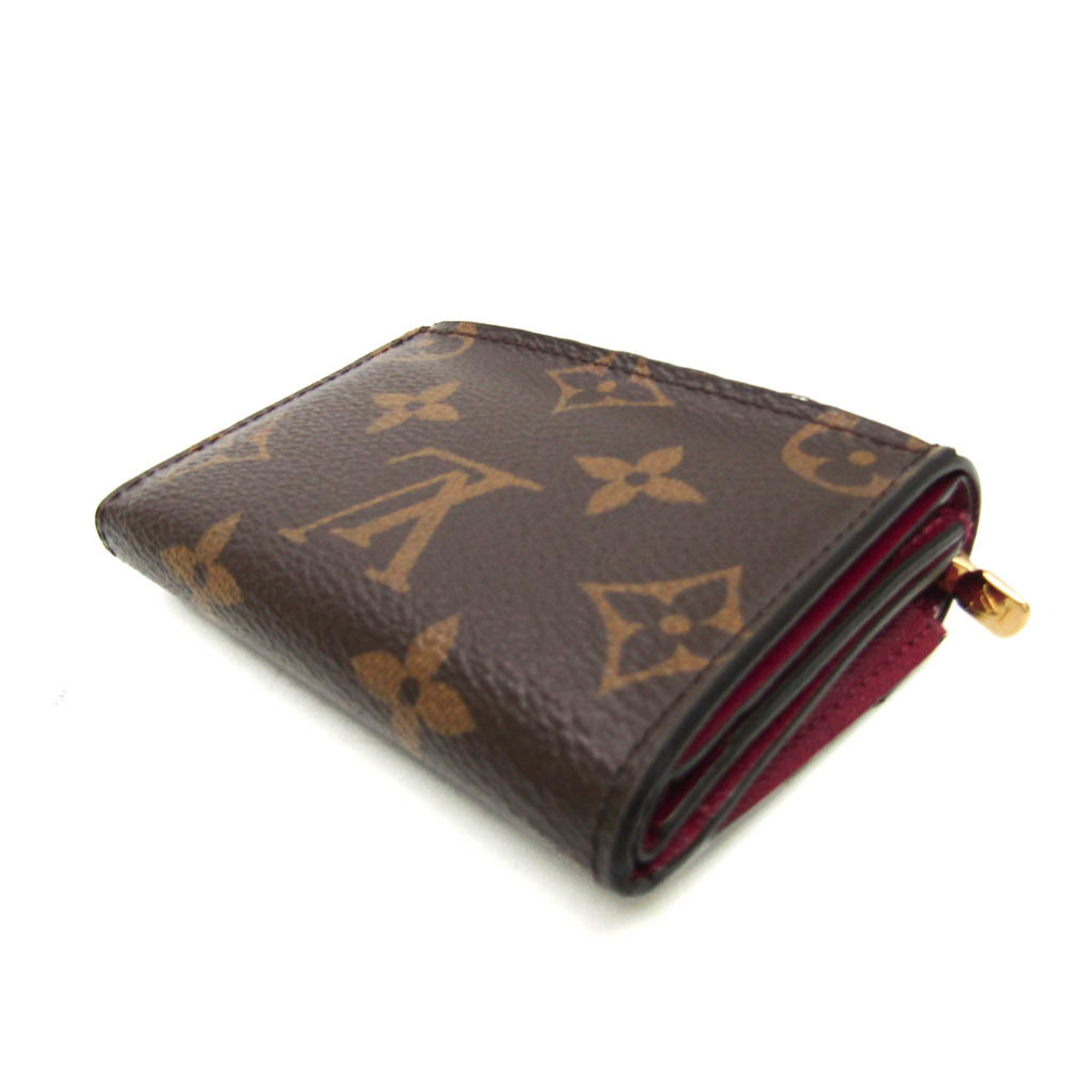 Louis Vuitton Monogram Zoe Wallet M62932 Women's Monogram Wallet (tri-fold) Fuchsia,Monogram