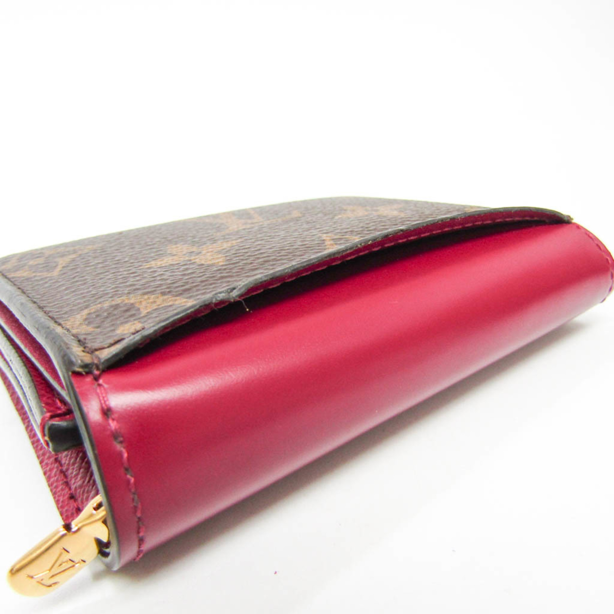 Louis Vuitton Monogram Zoe Wallet M62932 Women's Monogram Wallet (tri-fold) Fuchsia,Monogram