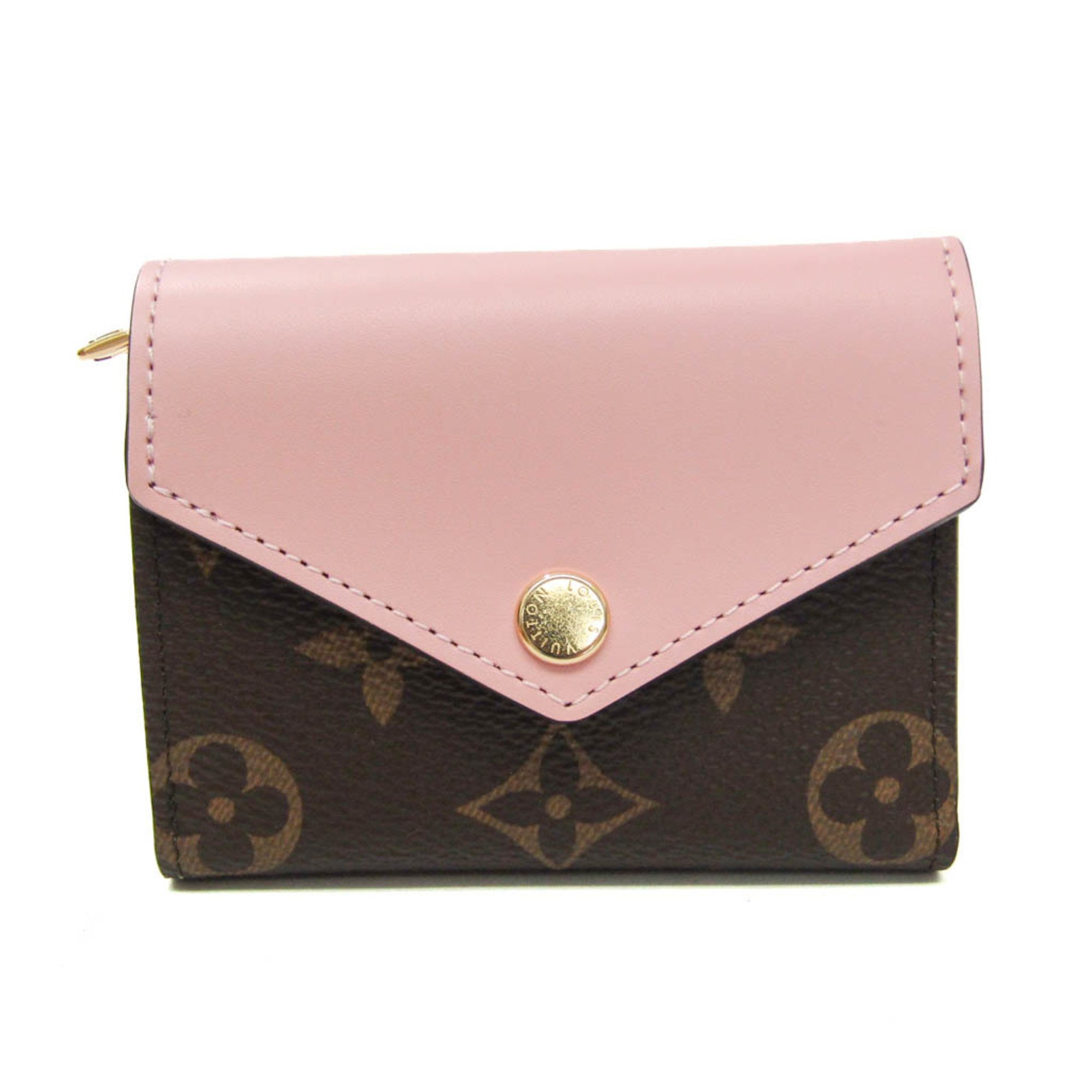 Louis Vuitton Monogram Zoe Wallet M62933 Women's Monogram Wallet (tri-fold) Monogram,Rose Ballerine