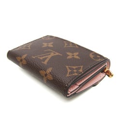 Louis Vuitton Monogram Zoe Wallet M62933 Women's Monogram Wallet (tri-fold) Monogram,Rose Ballerine