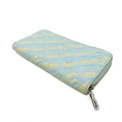 Louis Vuitton Monogram Empreinte Zippy Wallet M81466 Women's Monogram Empreinte Long Wallet (bi-fold) Light Blue,Yellow