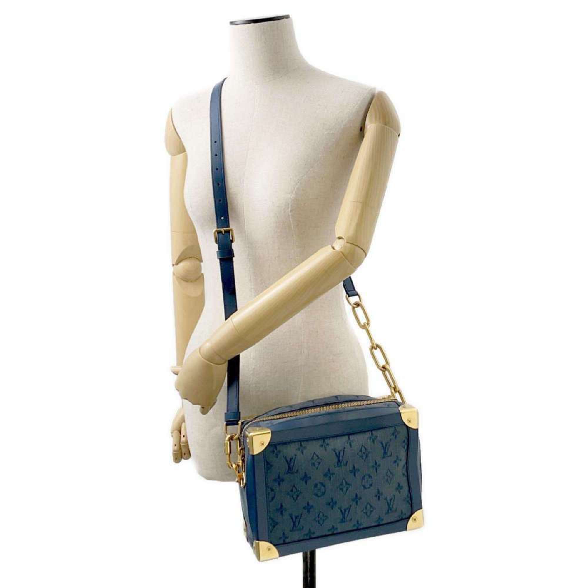 Louis Vuitton Shoulder Bag Monogram Denim Soft Trunk M44723 LOUIS VUITTON Bags