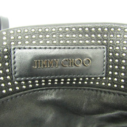 Jimmy Choo PIMLICO TIA Women,Men Leather Studded Tote Bag Black