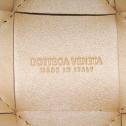 Bottega Veneta Intrecciato Small Cassette Bucket Bag 680218 Women's Leather Shoulder Bag Beige