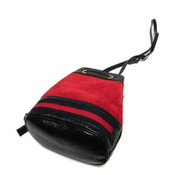 Gucci Drawstring Bag Type 550620 Women's Leather,Suede Shoulder Bag Black,Navy,Red Color