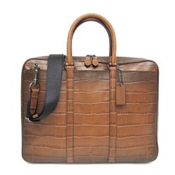 Coach Metropolitan Slim 25991 Men's Leather Briefcase,Handbag,Shoulder Bag Dark Brown