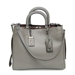 Coach 23755 Women's Leather Handbag,Shoulder Bag Bordeaux,Gray