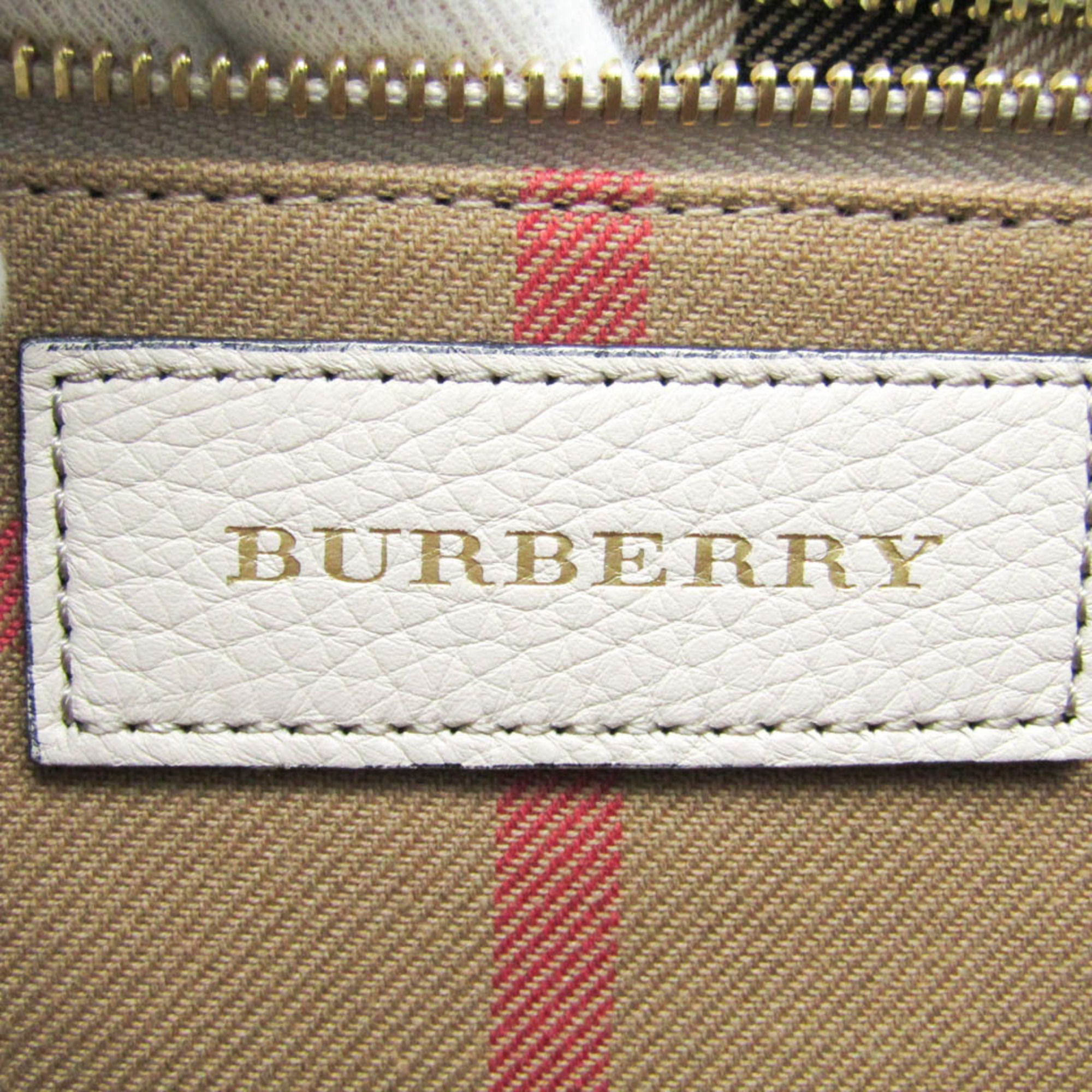 Burberry Floral Pattern 4042346 Women's Leather Handbag,Shoulder Bag Light Gray,Multi-color