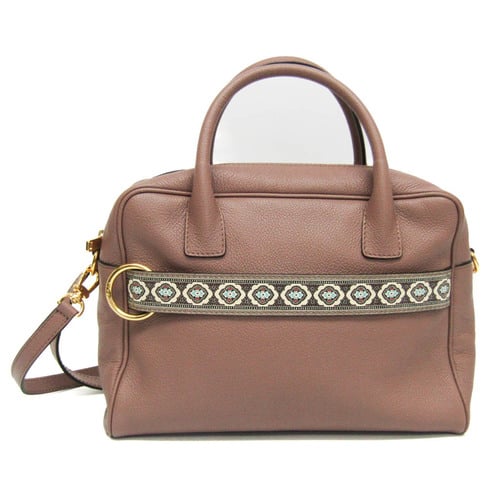 Etro 1I141 Women's Leather Handbag,Shoulder Bag Dusty Pink