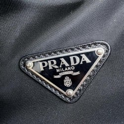 Prada Boston Bag Nylon Leather PRADA 2way Shoulder Black