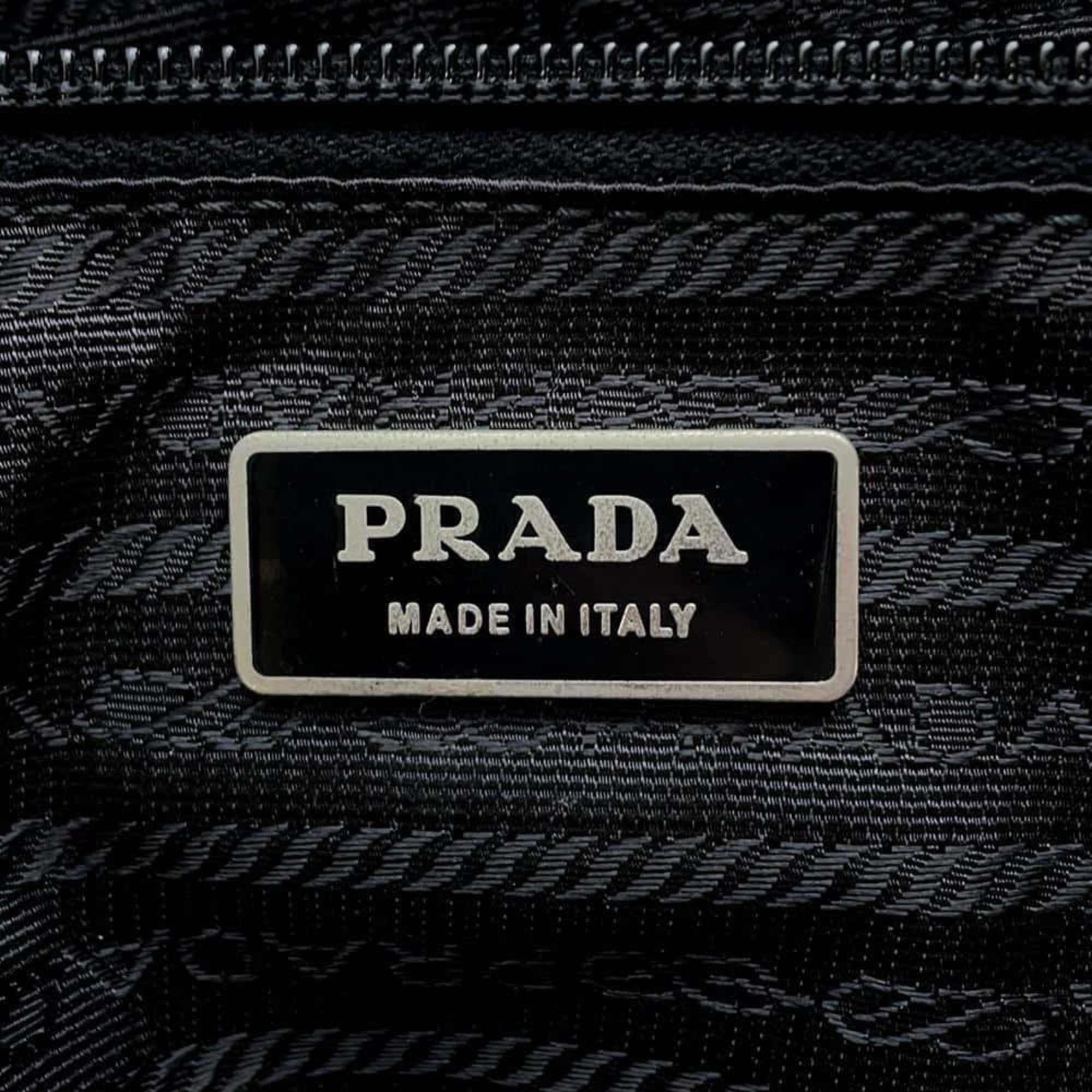 Prada Boston Bag Nylon Leather PRADA 2way Shoulder Black