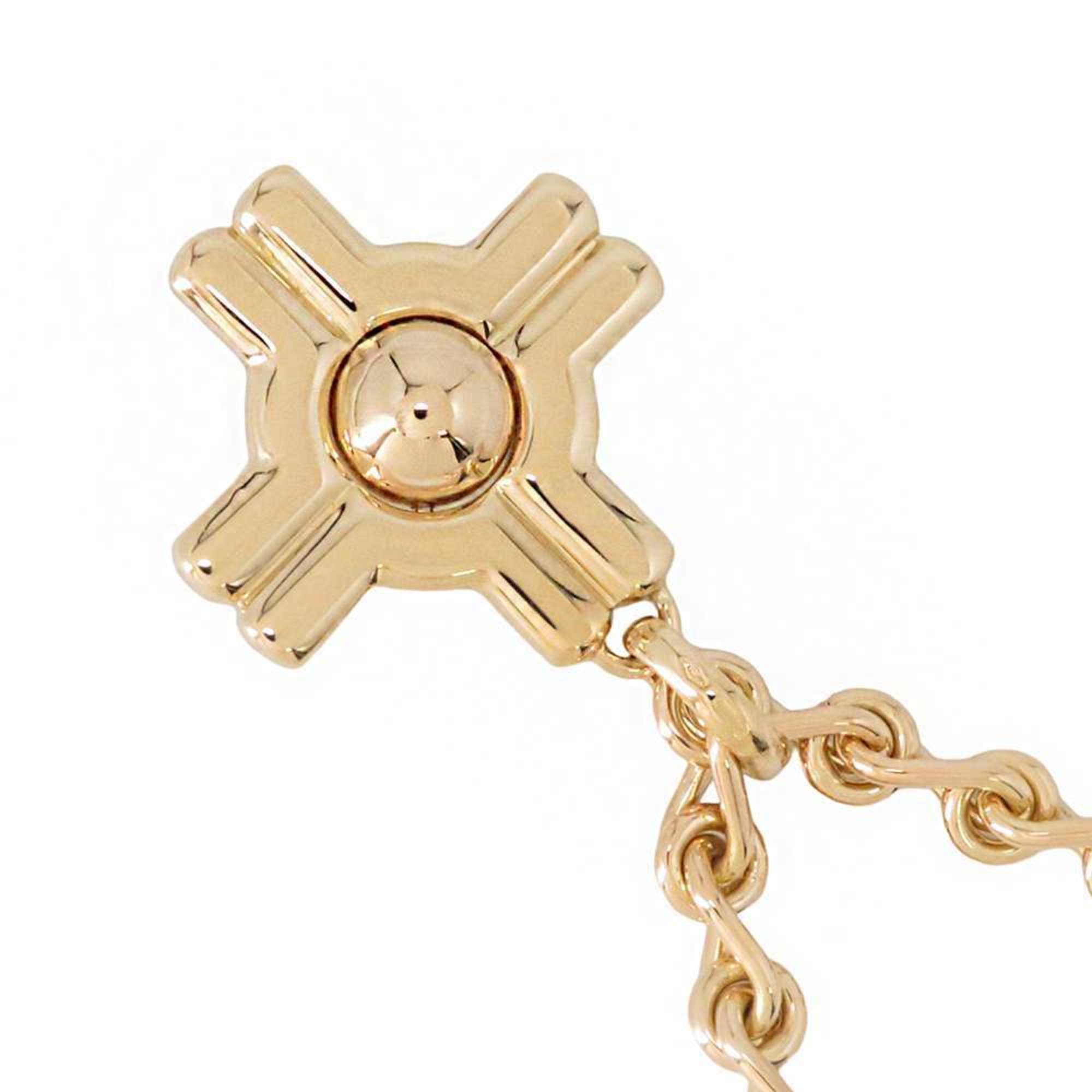 BVLGARI Necklace Cross Motif K18YG Yellow Gold Pendant