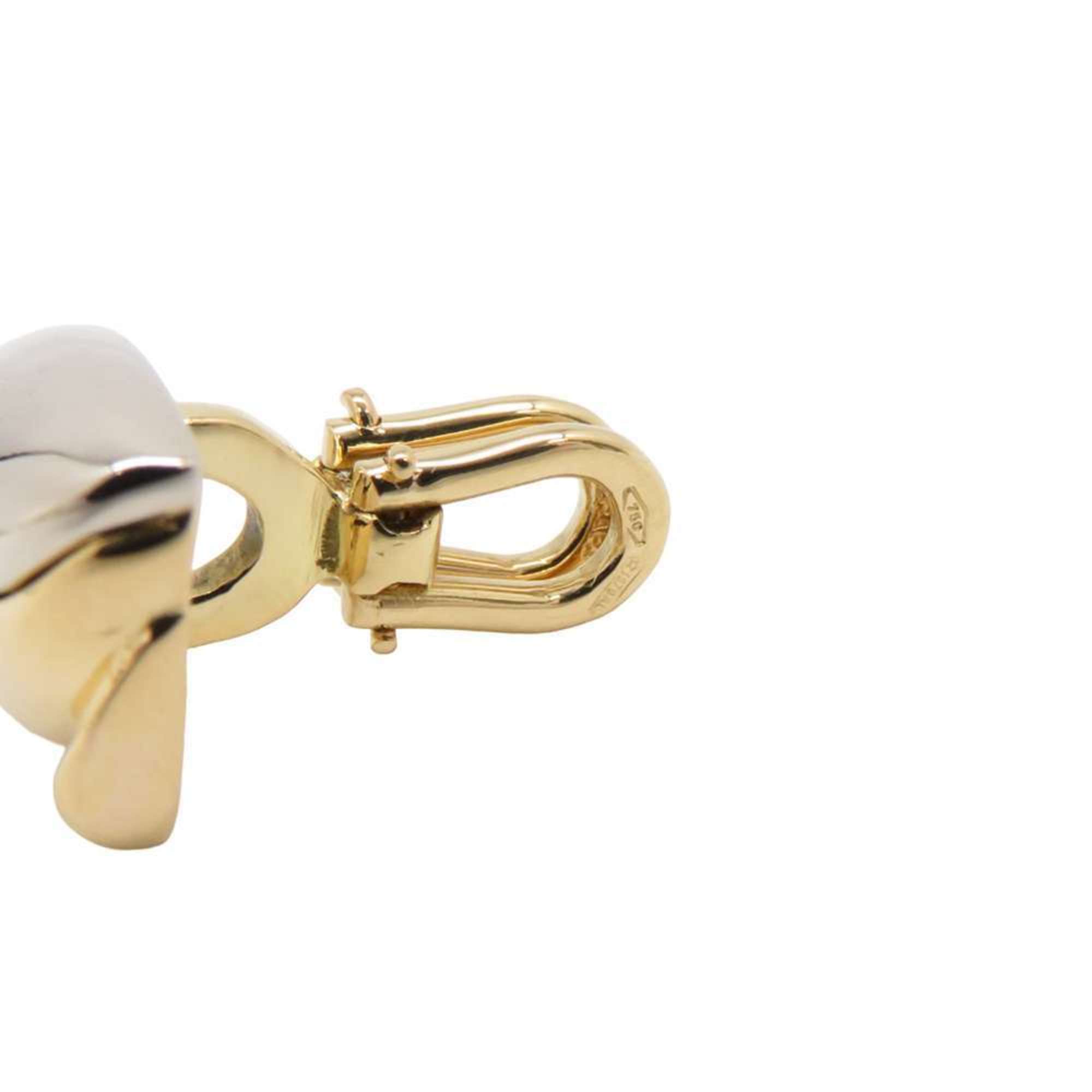 BVLGARI Cufflinks with Penguin Motif, K18YG Yellow Gold, K18WG White