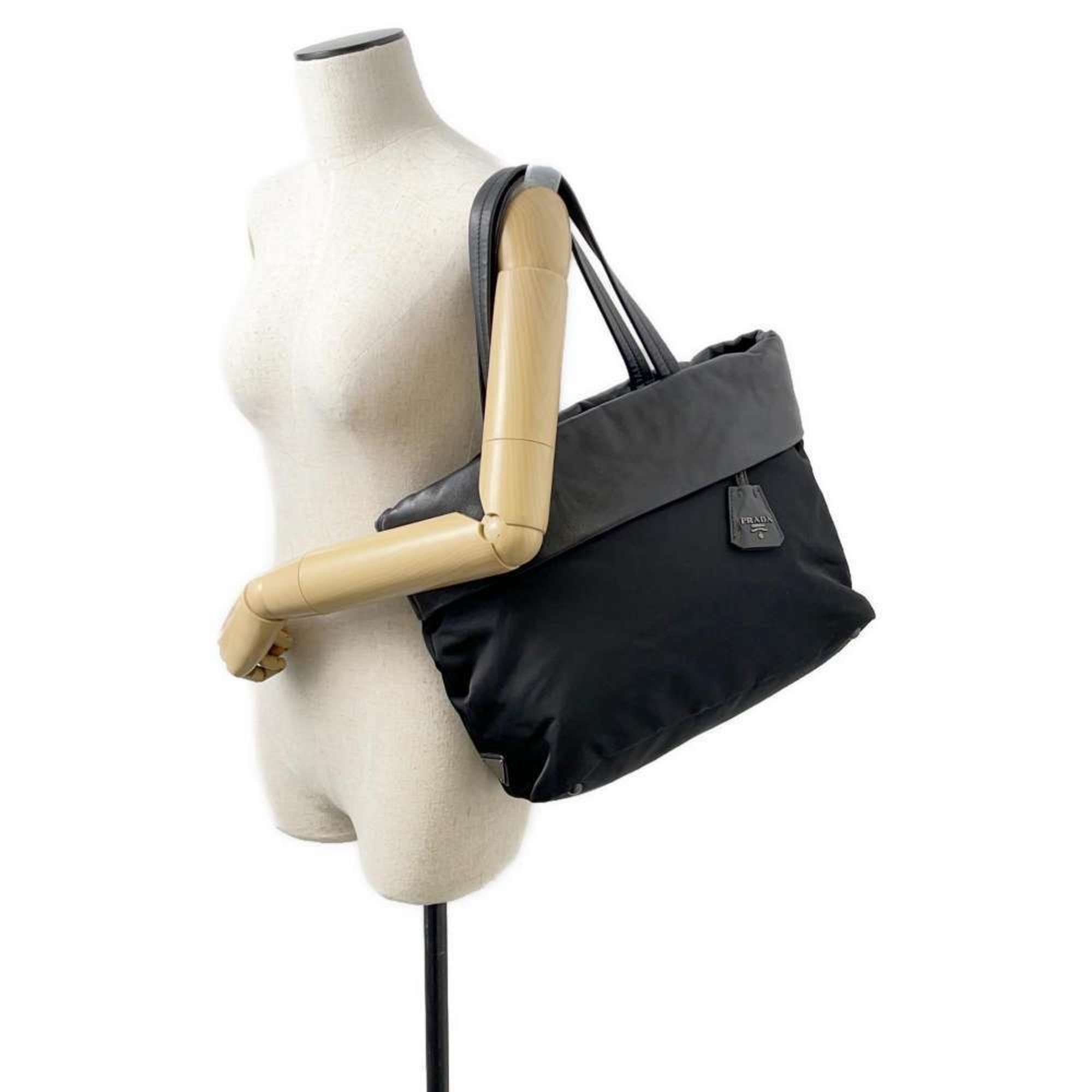 Prada Tote Bag Nylon 1BG047 PRADA Black