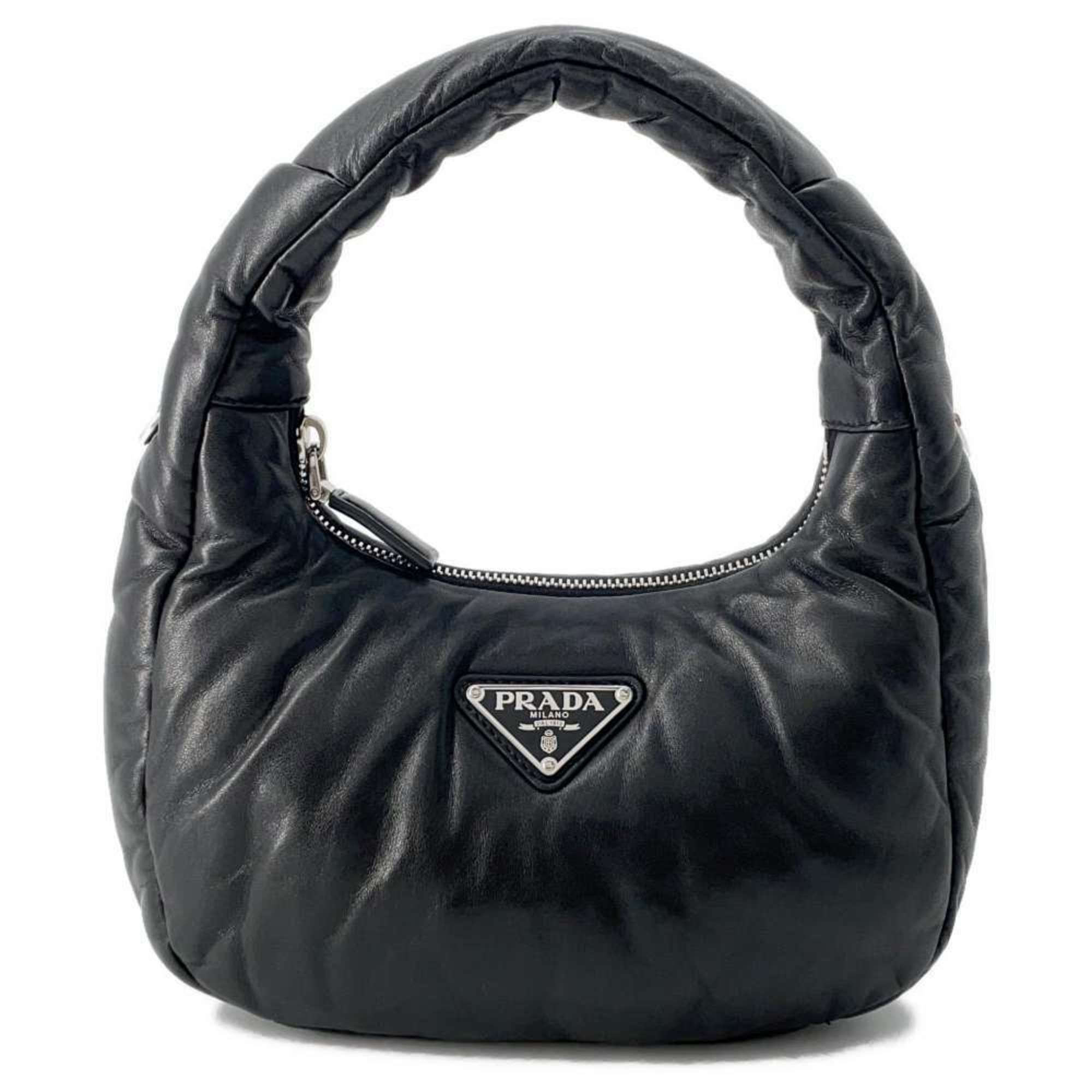 Prada handbag padded nappa leather 1BA384 PRADA bag 2way shoulder black