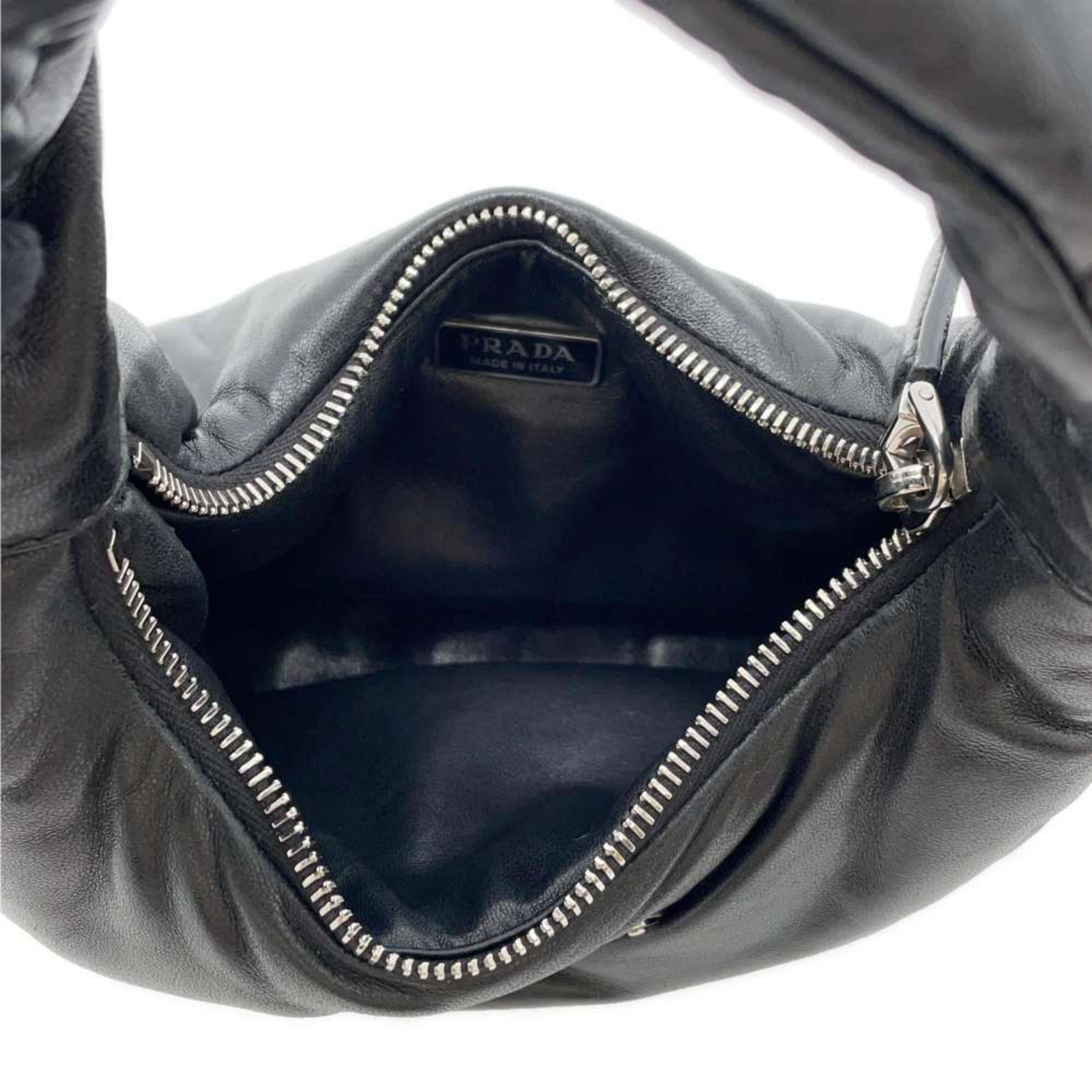 Prada handbag padded nappa leather 1BA384 PRADA bag 2way shoulder black