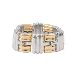 BVLGARI Ring K18YG Yellow Gold K18WG White Size 19