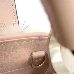 Louis Vuitton handbag calf leather mink fur Capucines MINI M56916 pink 2way shoulder bag