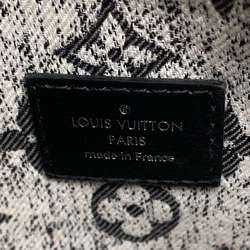 Louis Vuitton Tote Bag On the Go MM Monogram Jacquard Denim M46448 LOUIS VUITTON Black White