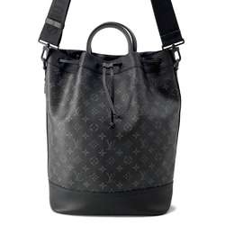 Louis Vuitton Shoulder Bag Monogram Eclipse Maxi Noe Sling M46693 Black