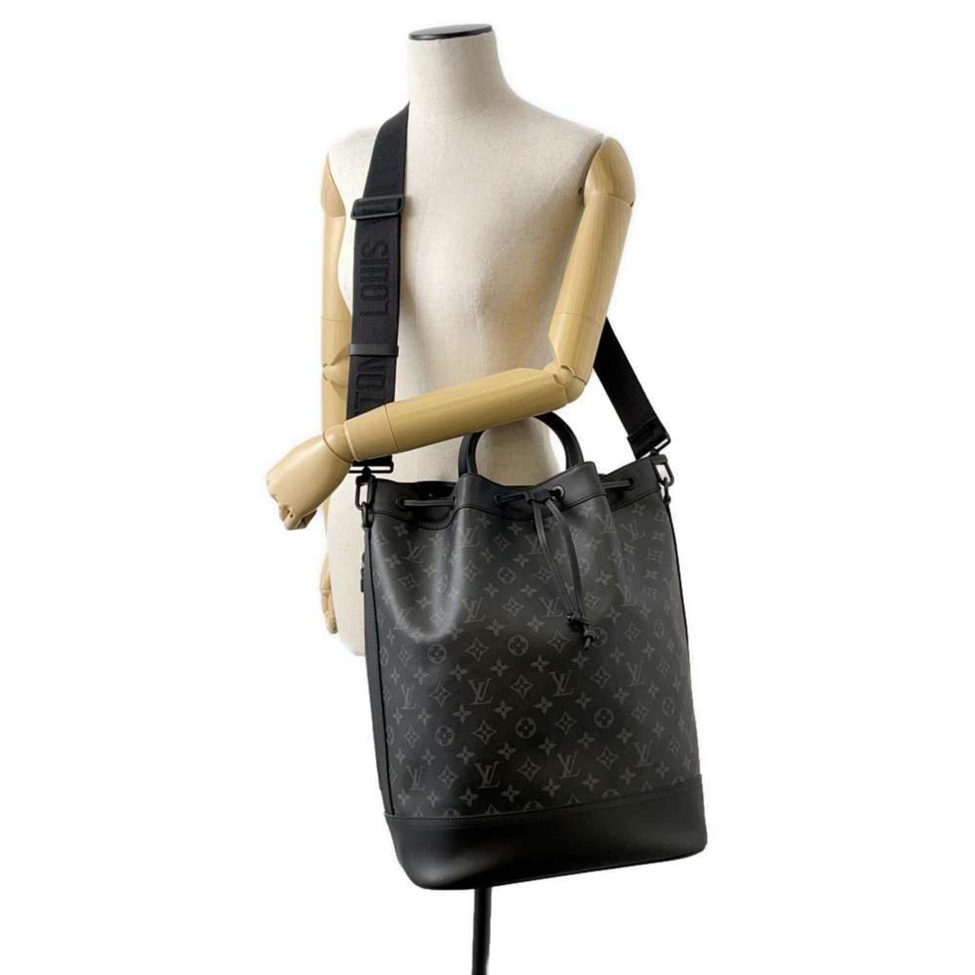 Louis Vuitton Shoulder Bag Monogram Eclipse Maxi Noe Sling M46693 Black