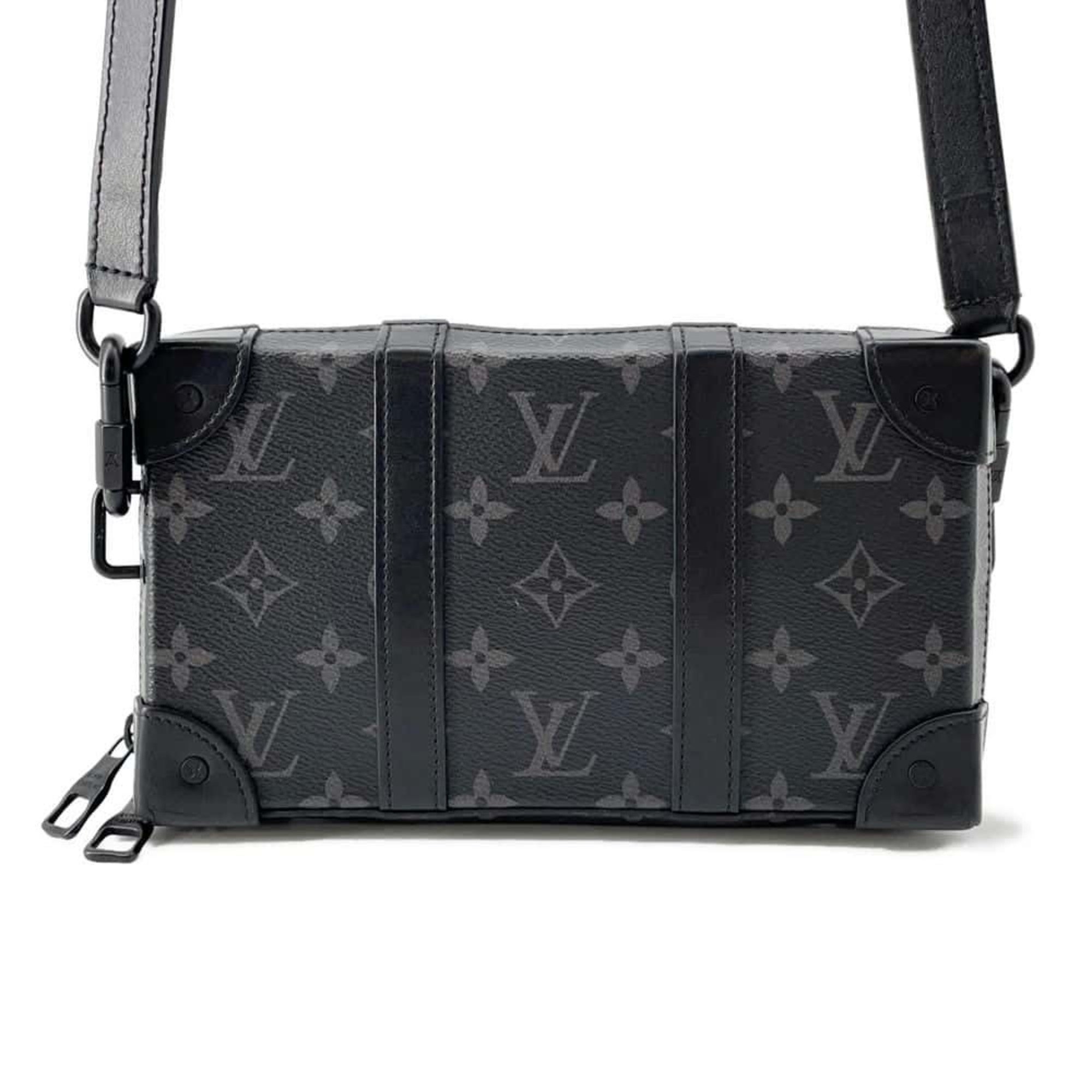 Louis Vuitton Shoulder Bag Monogram Eclipse Soft Trunk Wallet M69838 Black