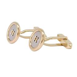 BVLGARI Cufflinks K18YG Yellow Gold K18WG White