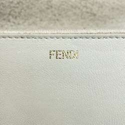 Fendi Handbag Peekaboo I See You Mouton Medium 8BN321 2way Shoulder Bag White