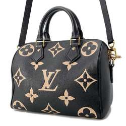 Louis Vuitton Handbag Monogram Empreinte Speedy Bandouliere 25 M58947 2way Shoulder Bag Black