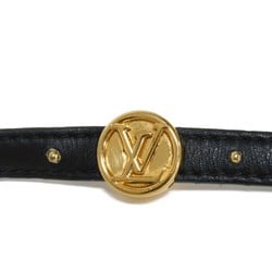 Louis Vuitton LOUIS VUITTON Bracelet LV Circle Reversible 17 Brown Black Monogram Maroon M6173F Women's