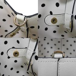 Kate Spade Tote Bag Molly Cabana Dot Pop Medium Satchel Metal Ivory PXRUB257 Women's