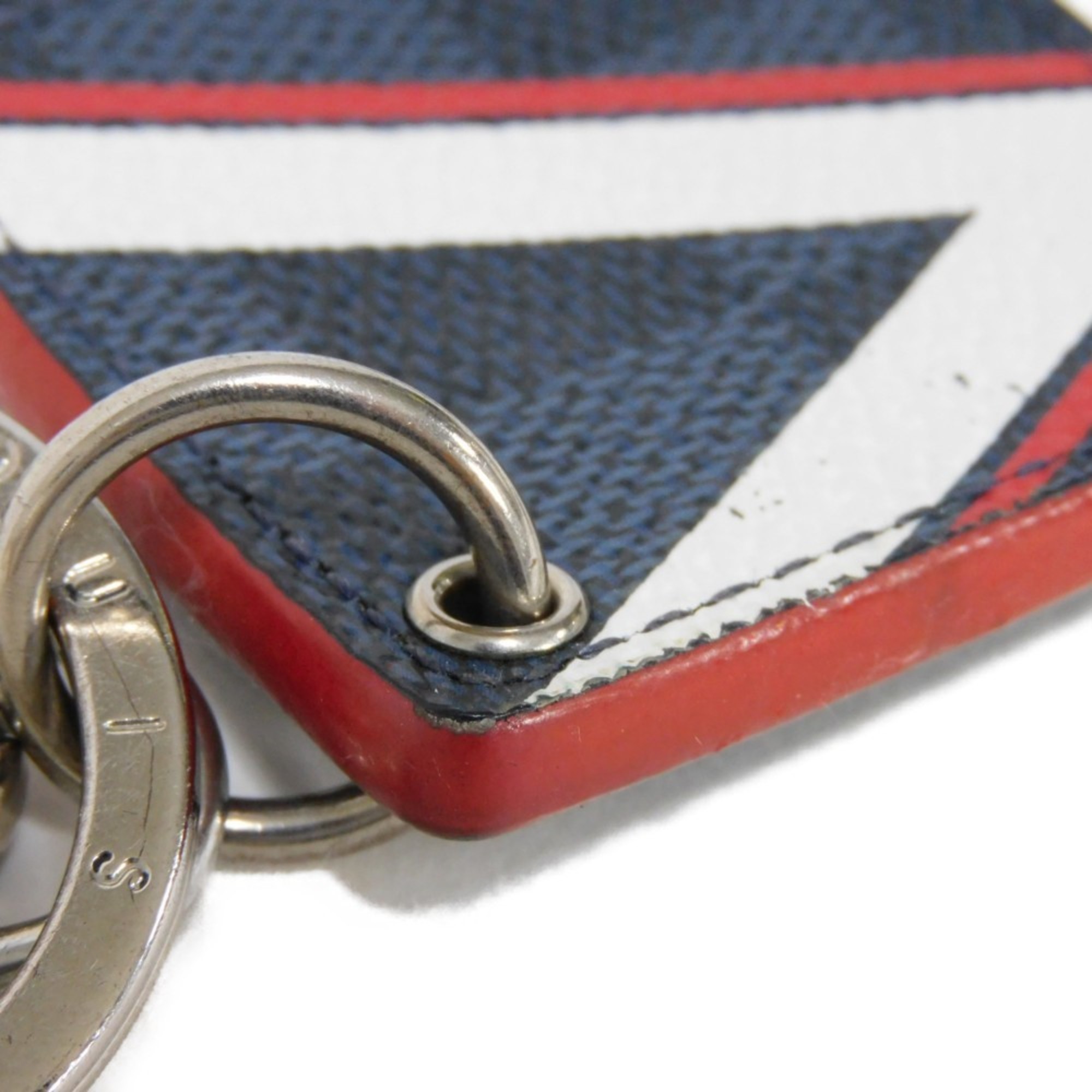 Louis Vuitton LOUIS VUITTON Keychain Portecle Illustre V Mark Navy Keyring Damier Cobalt America's Cup M61939 Men's