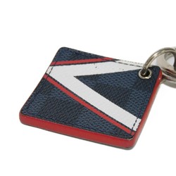 Louis Vuitton LOUIS VUITTON Keychain Portecle Illustre V Mark Navy Keyring Damier Cobalt America's Cup M61939 Men's