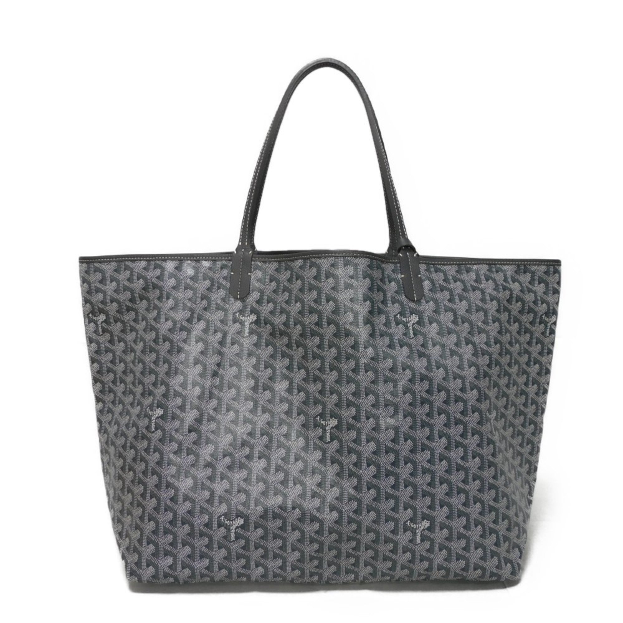 GOYARD Tote Bag Saint Louis GM Toile Large Shoulder Pouch Herringbone Gray STLOUIGMLTY51CL51P Men's Women's