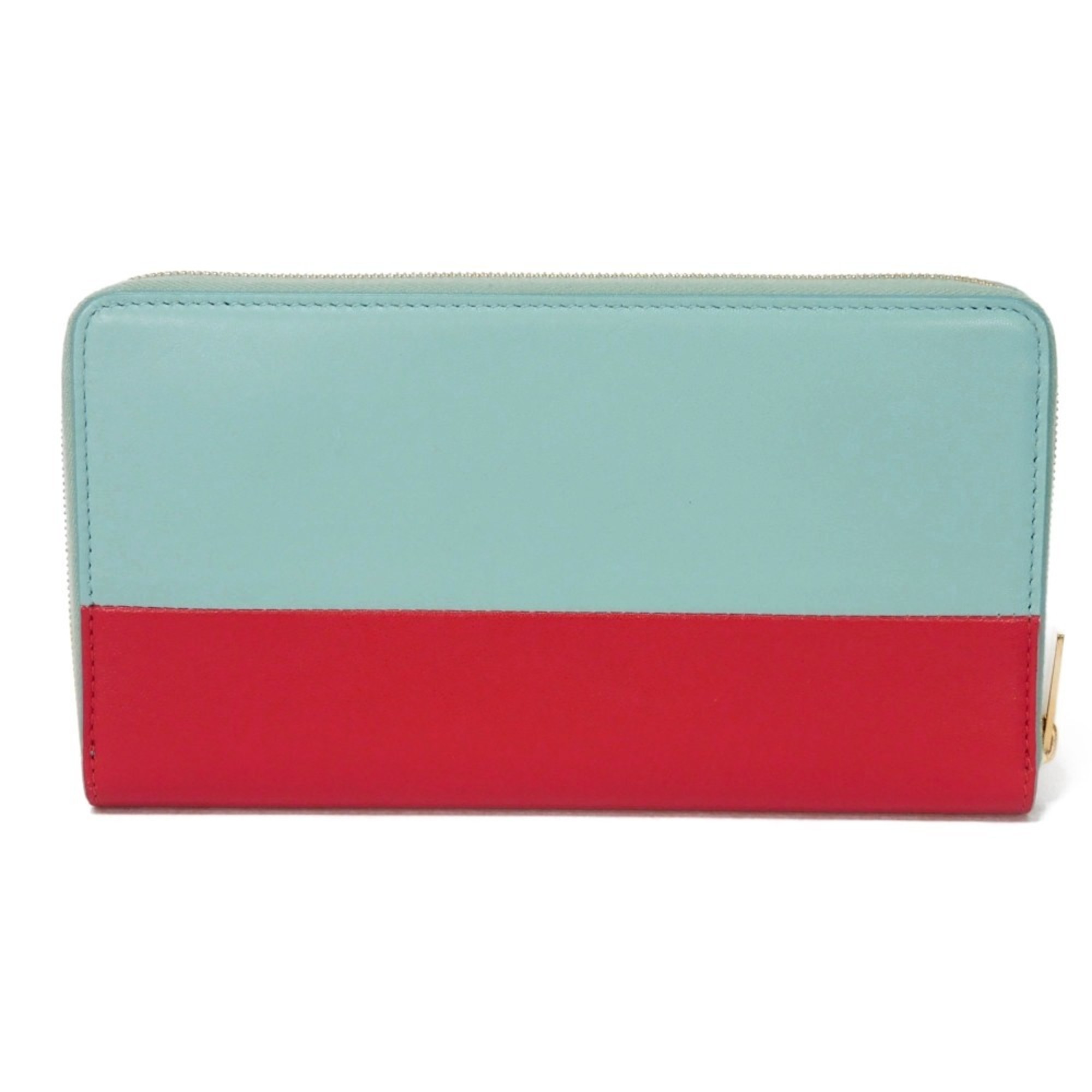 CELINE Long Wallet Solo Large Zipped Multifunction Smooth Pastel Bicolor Round Former 102623HTM.05SR Men's Women's