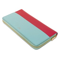 CELINE Long Wallet Solo Large Zipped Multifunction Smooth Pastel Bicolor Round Former 102623HTM.05SR Men's Women's