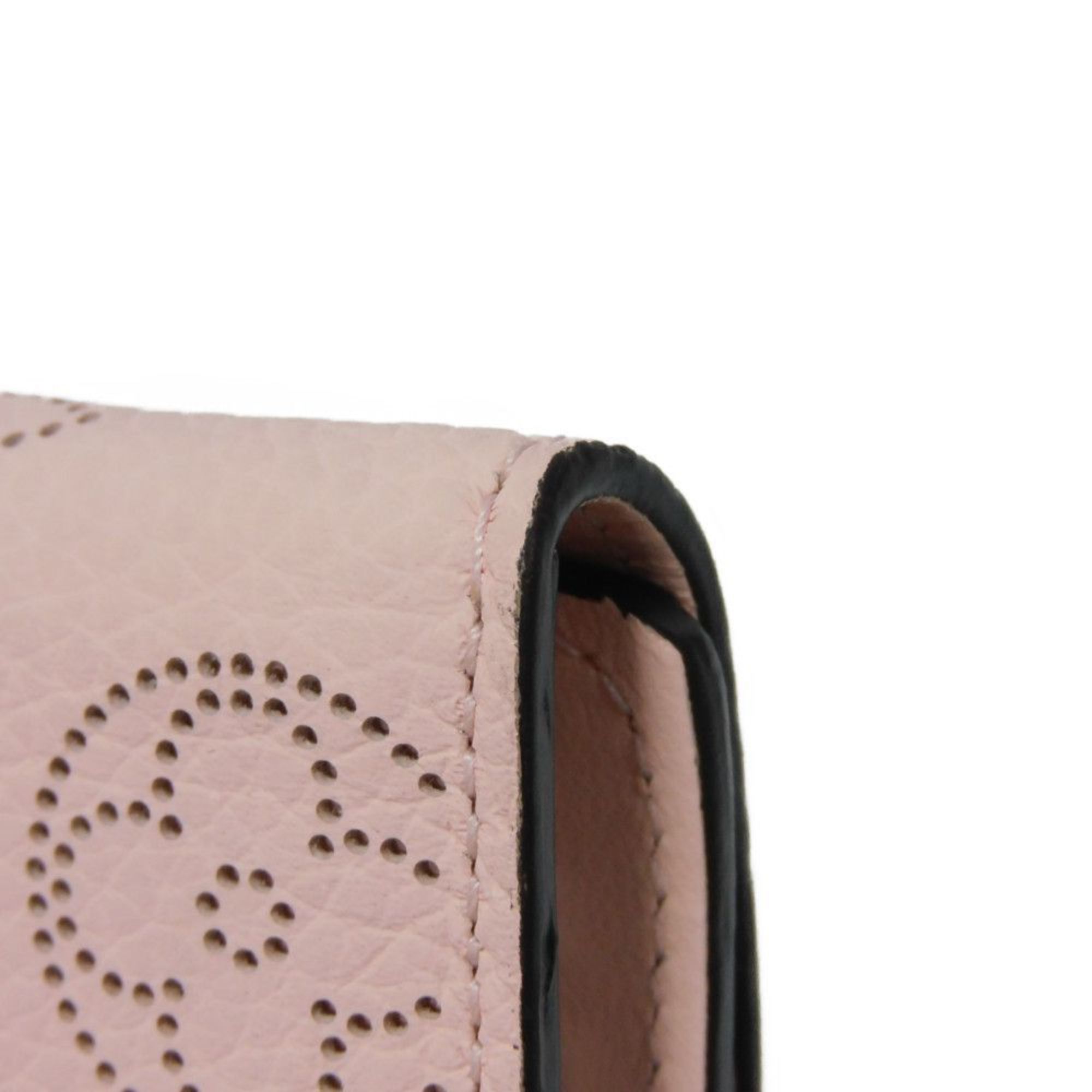 Louis Vuitton LOUIS VUITTON Key Case Multicle 4 Perforation Pink 4-Row RFID Monogram Mahina Rose Jasmine M82760 Women's