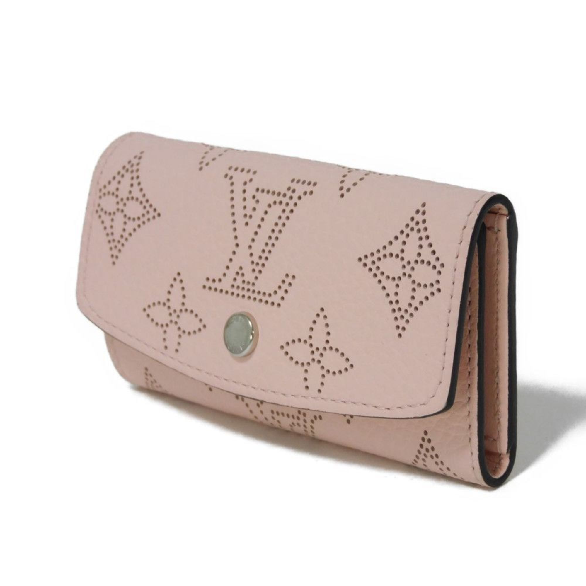 Louis Vuitton LOUIS VUITTON Key Case Multicle 4 Perforation Pink 4-Row RFID Monogram Mahina Rose Jasmine M82760 Women's